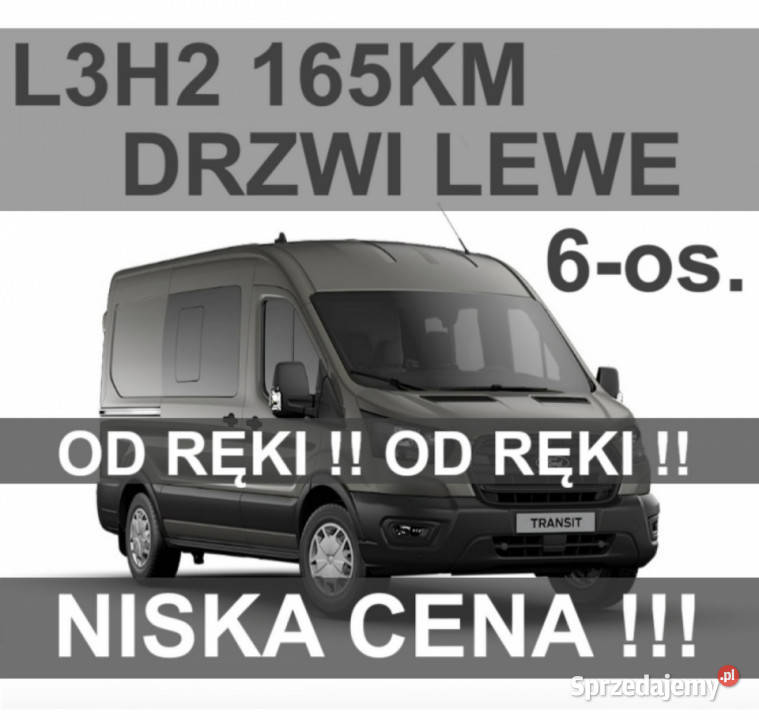 Ford Transit L3H2 165 Drzwi Lewe Hak Biksenony Szczecinek