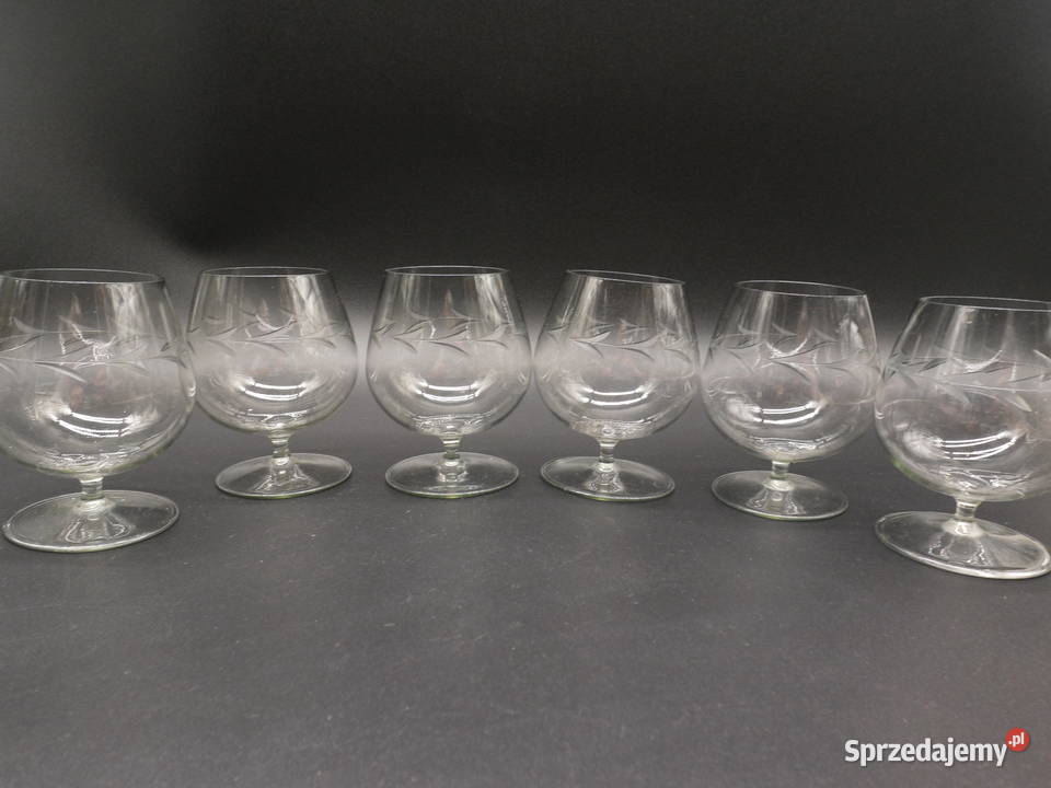 Zestaw 6 Vintage Kieliszków do BrandyKoniaku Raszków sprzedam