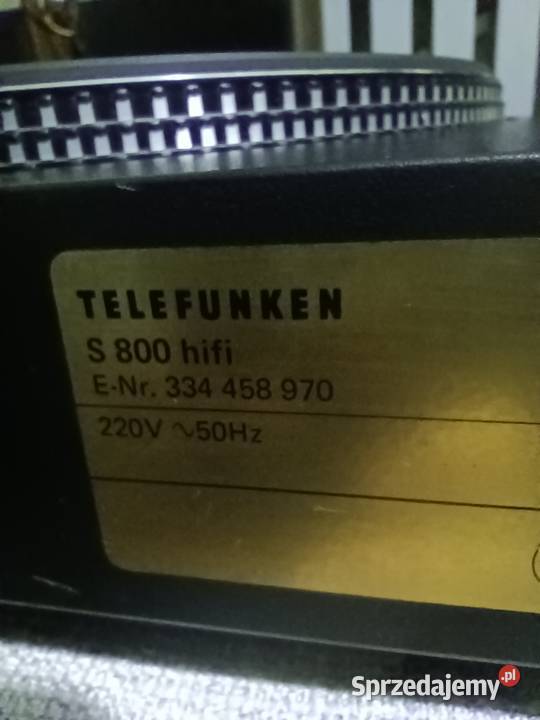 Telefunken S 800 hifi niemiecki gramofon Płock