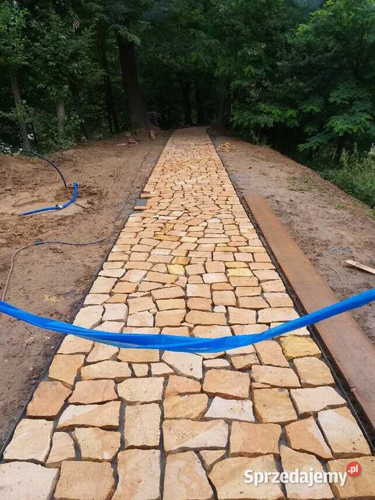 Kamień płyty na ścieżki ścieżkowy cięty ogrodowy Radomsko