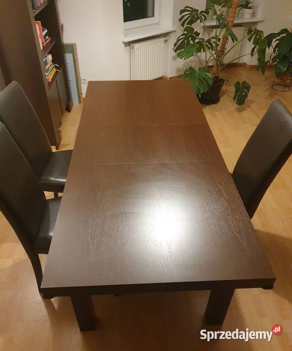 Stół rozkładany 140180 szerokość 80 kolor wenge Poznań