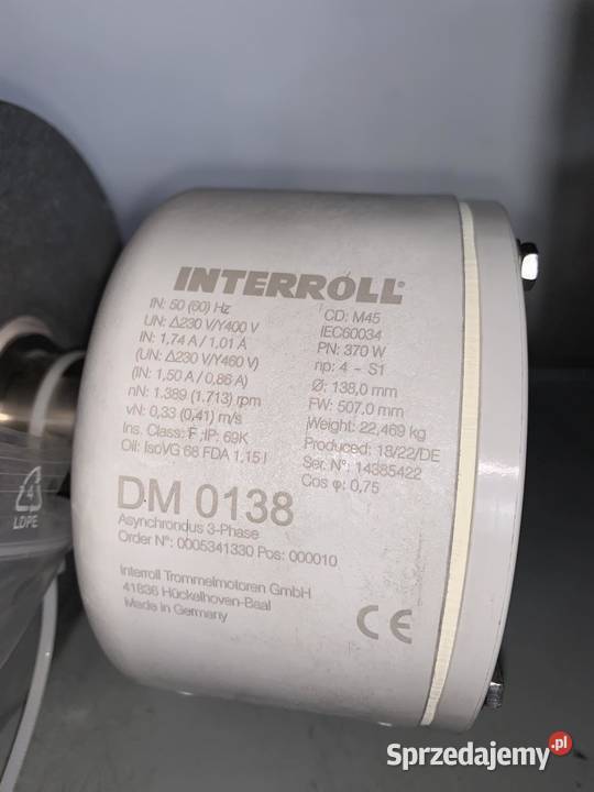 Interroll DM 0138 Drum Motor 370W M45 138 mm x Warszawa
