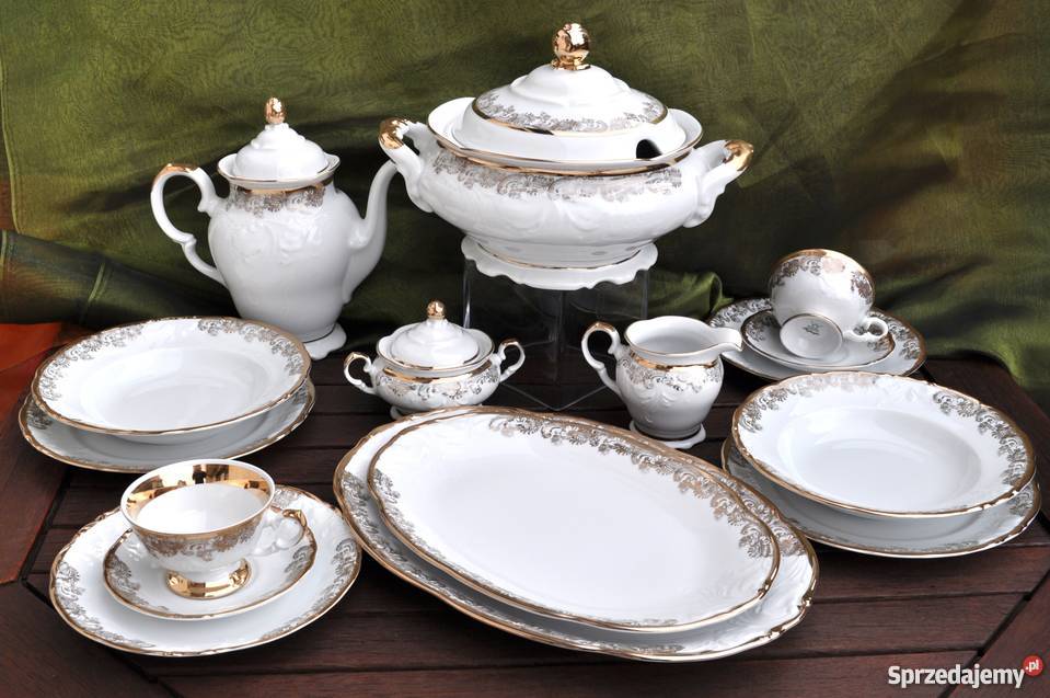 Fryderyka Złoty 1270 serwis obiadowo kawowy Wałbrzych