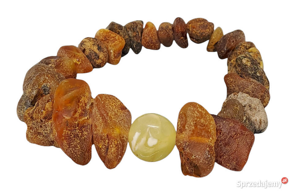Bransoletka bursztyn bałtycki bryłki surowe i Warszawa sprzedam