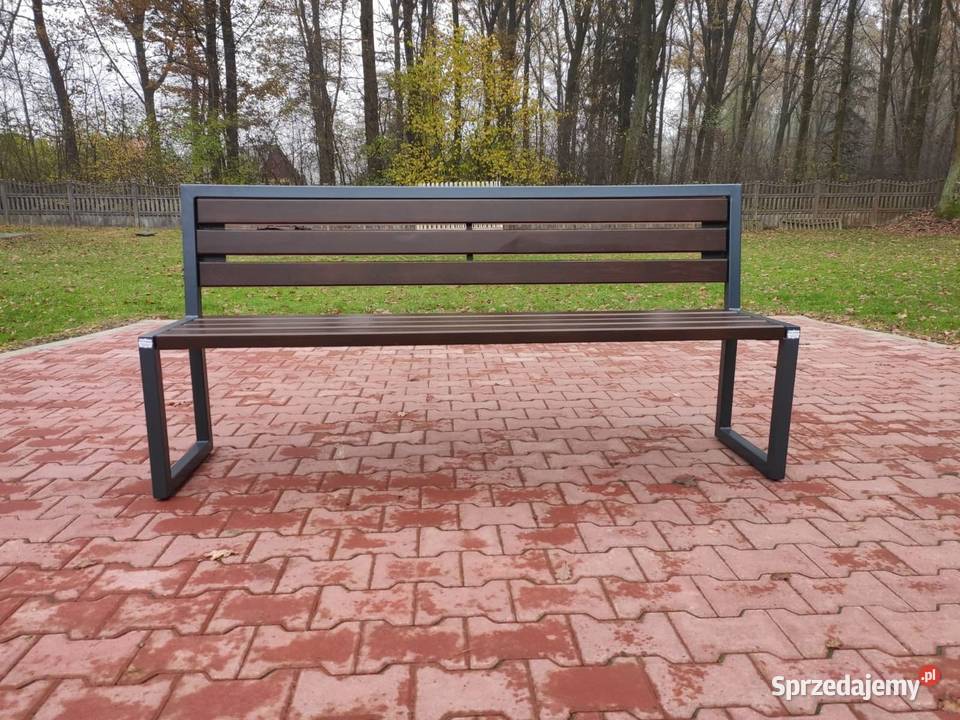 Ławka Parkowa Ogrodowa z oparciem Miejska podkarpackie Targowiska