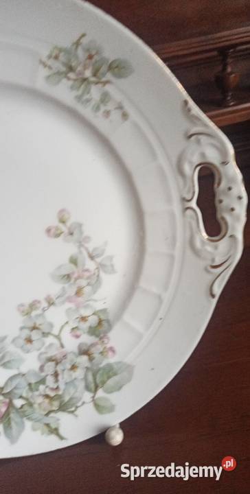Patera C T Kwiaty jabłoni Porcelana i szkło