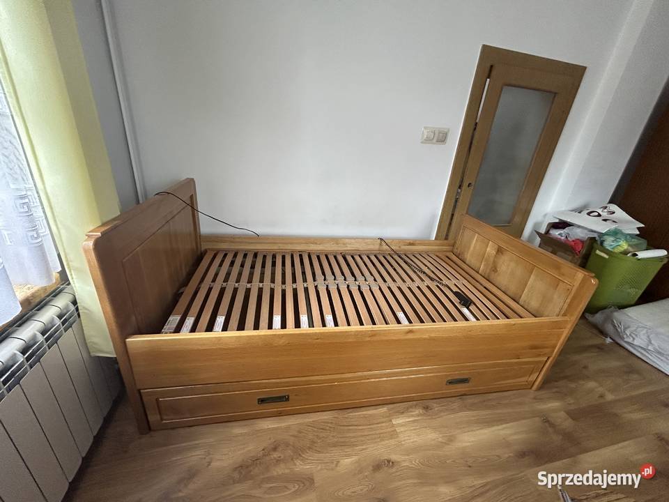 Łóżka z litego drzewa dębowego 2 sztuki 211cm śląskie