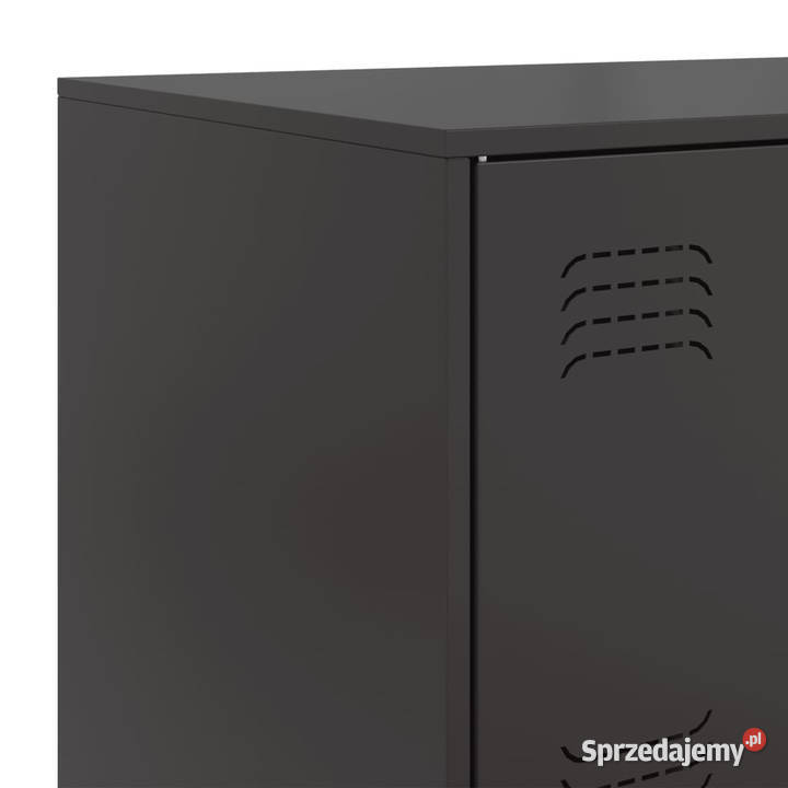 Szafka boczna czarna 67x39x107 stal WM841655 Warszawa
