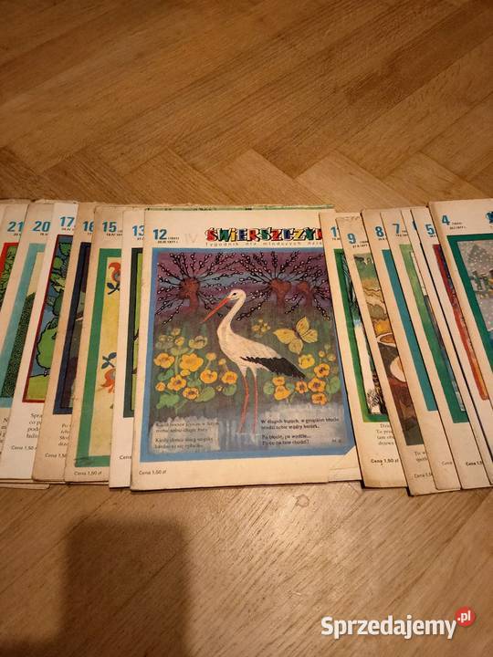 Świerszczyk gazeta dzieci z 1977 roku 18 numerów wielkopolskie Kościan sprzedam