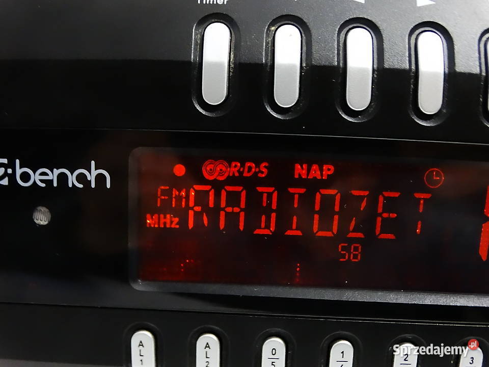 Radiobudzik Bench RDS KH 2295 2 alarmy czas Radioodtwarzacze lubelskie Biłgoraj