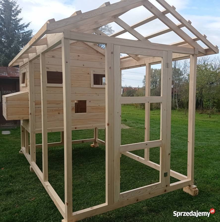 Kurnik drewniany woliera kury Gorlice