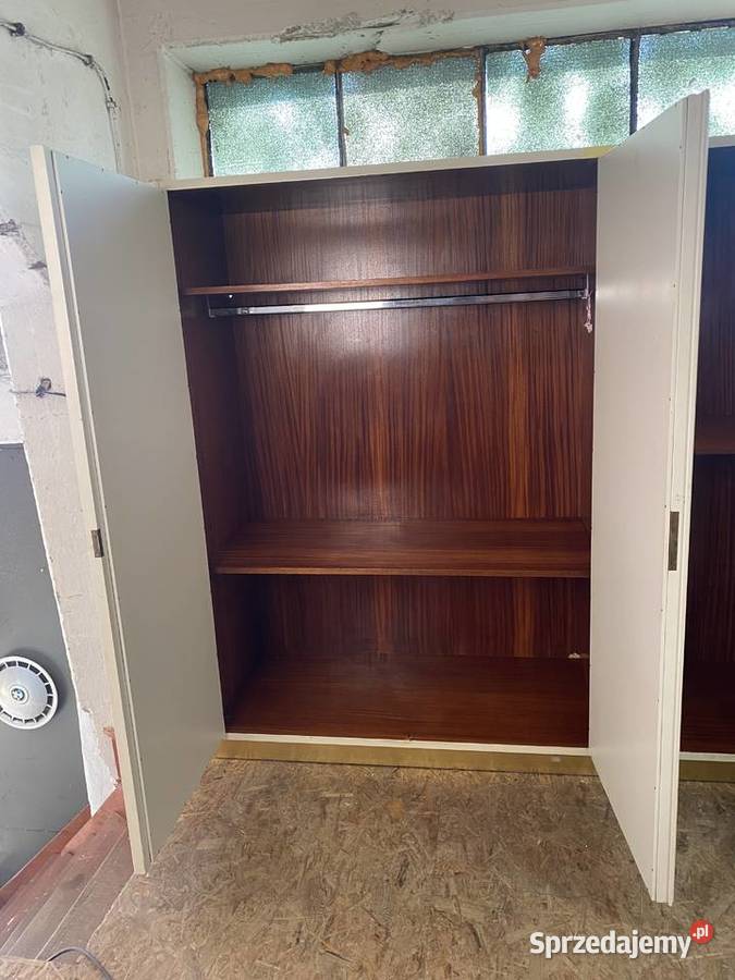 Biała szafa pięciodrzwiowa z lustrami Gryfice sprzedam