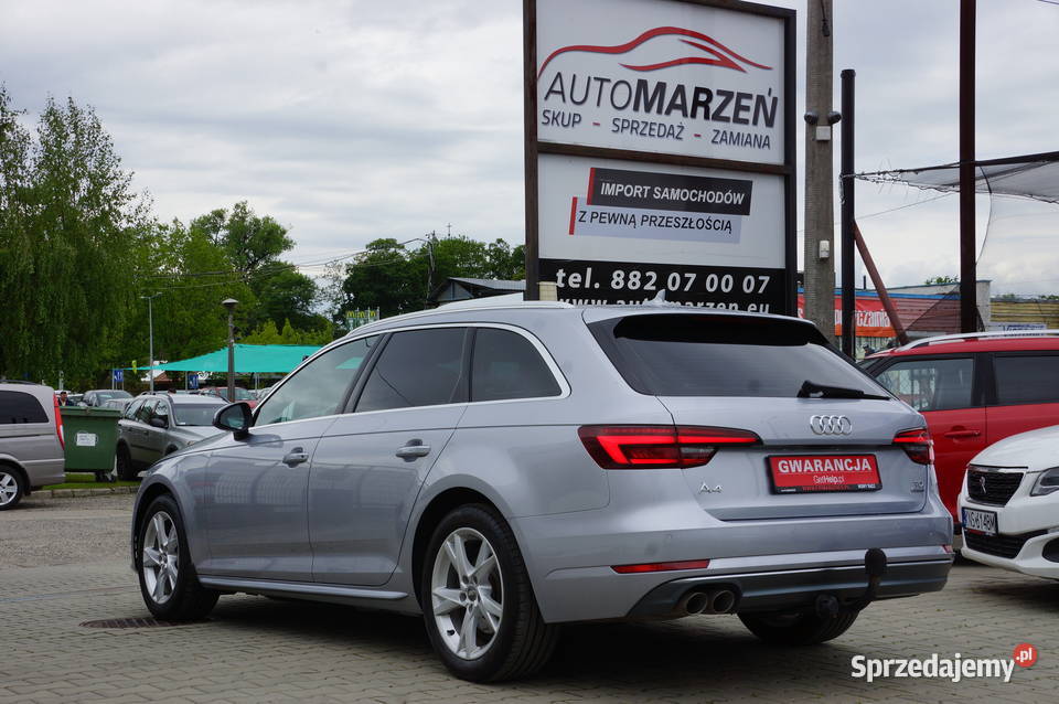 Audi A4 20 TDI CR 190 4x4 Klima Full LED Hak wspomaganie kierownicy Nowy Sącz