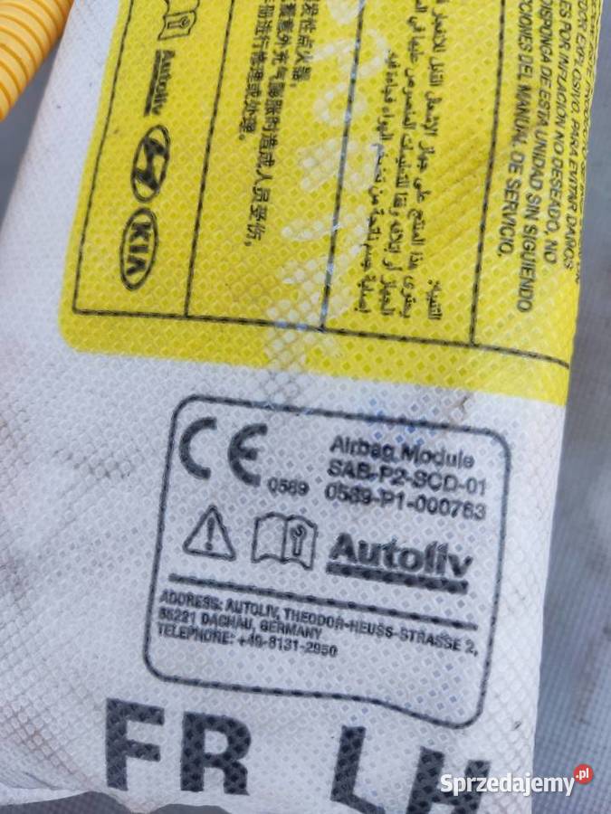KIA SPORTAGE IV PODUSZKA POWIETRZNA AIRBAG Radom