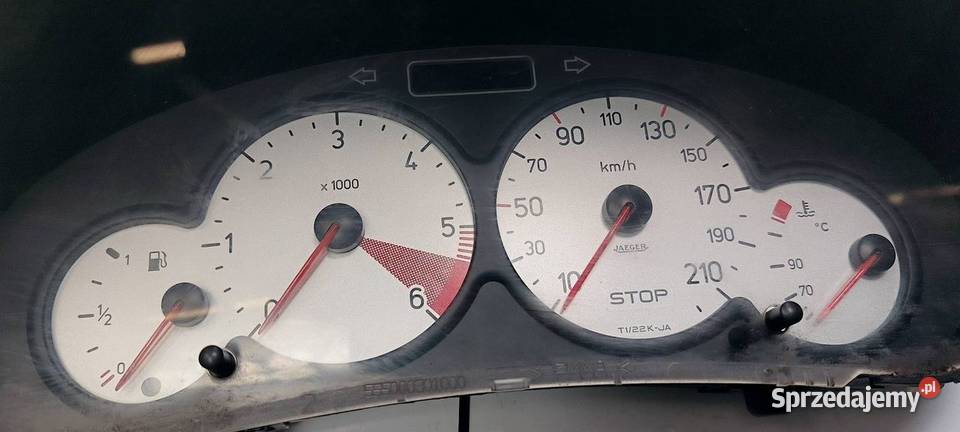 LICZNIK ZEGAR PEUGEOT 206 9655976280 osobowe Pozostałe