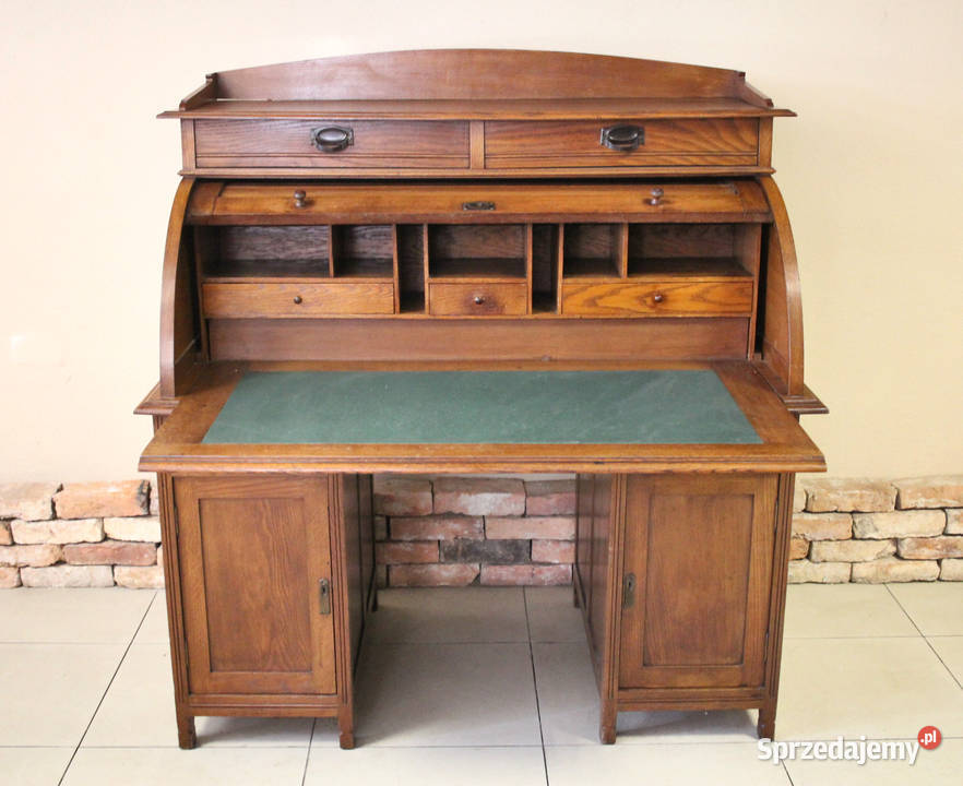 Zabytkowe biurko stylowe piękne wykonanie śląskie Pszczyna sprzedam