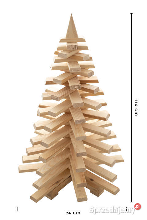Choinka EKO drewniana choinka drzewko świąteczne Kalety