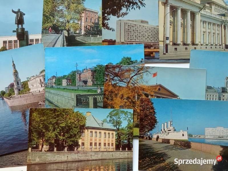 Leningrad 1975r ZSRR 10 kart pocztówki Pocztówki i karty telefoniczne łódzkie Łódź sprzedam