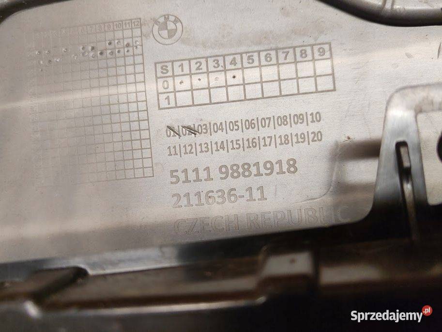 Kratka Środkowa Zderzak Przód BMW X1 U11 MPakiet Pleszew