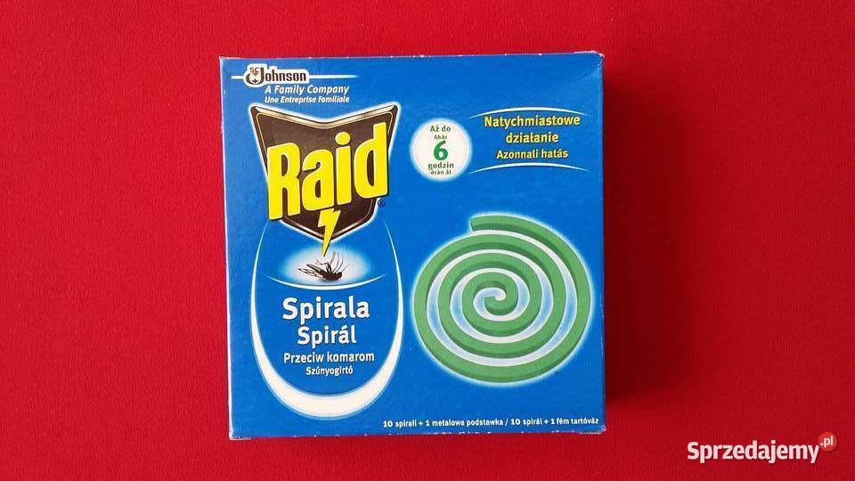Raid Spirala przeciw komarom 10 sztuk NOWA  Duża ilość