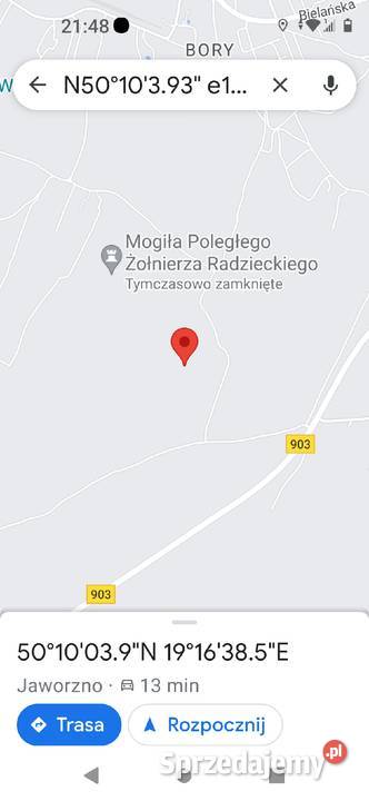 Działka rolnoleśna Sprzedaż śląskie Jaworzno