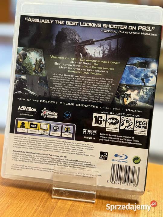 Gra Call of Duty 4 Modern Warfare 3 Sony Playstation 3 Elbląg