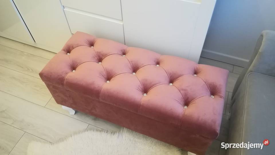 Pufa pikowana krysztalkami Warszawa