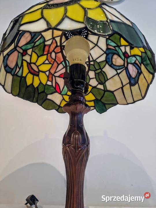 Tiffany lampa witrażowa stołowa nocna biurowa Zaręba