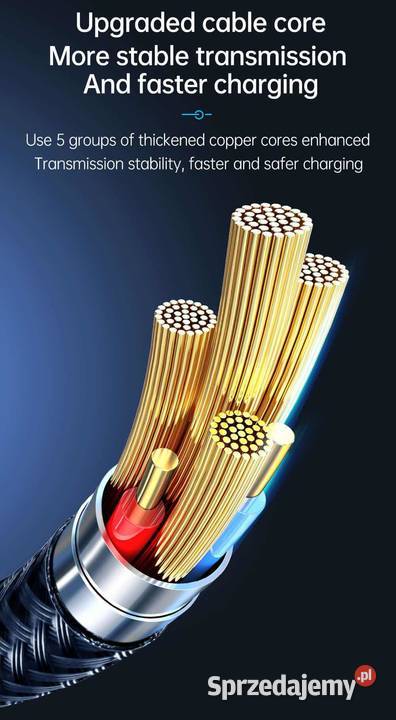 Kabel USBC typC typeC 2m 100W Power Delivery PD Elektronika Siemianowice Śląskie