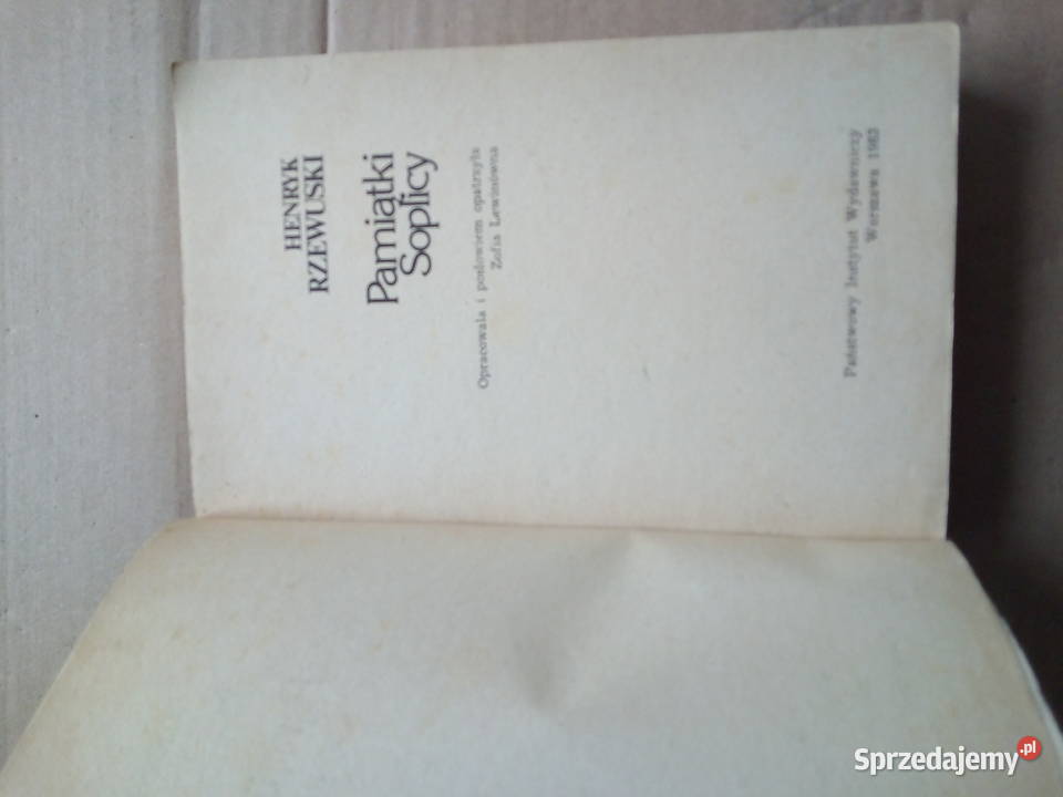 Henryk Rzewulski Pamiątki Soplicy Pozostałe Sokółka