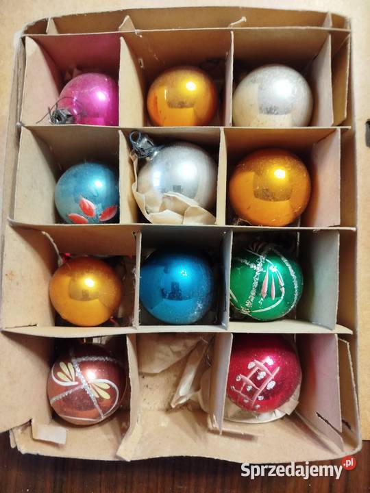 Bańki choinkowe 42 sztuki z różnych kompletów Kraków