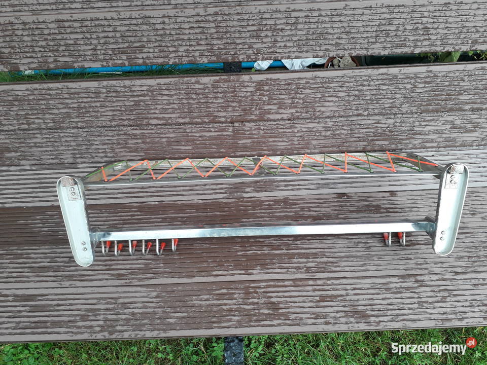 Wieszak metalowy chrom żyłka prl vintage loft Warszawa