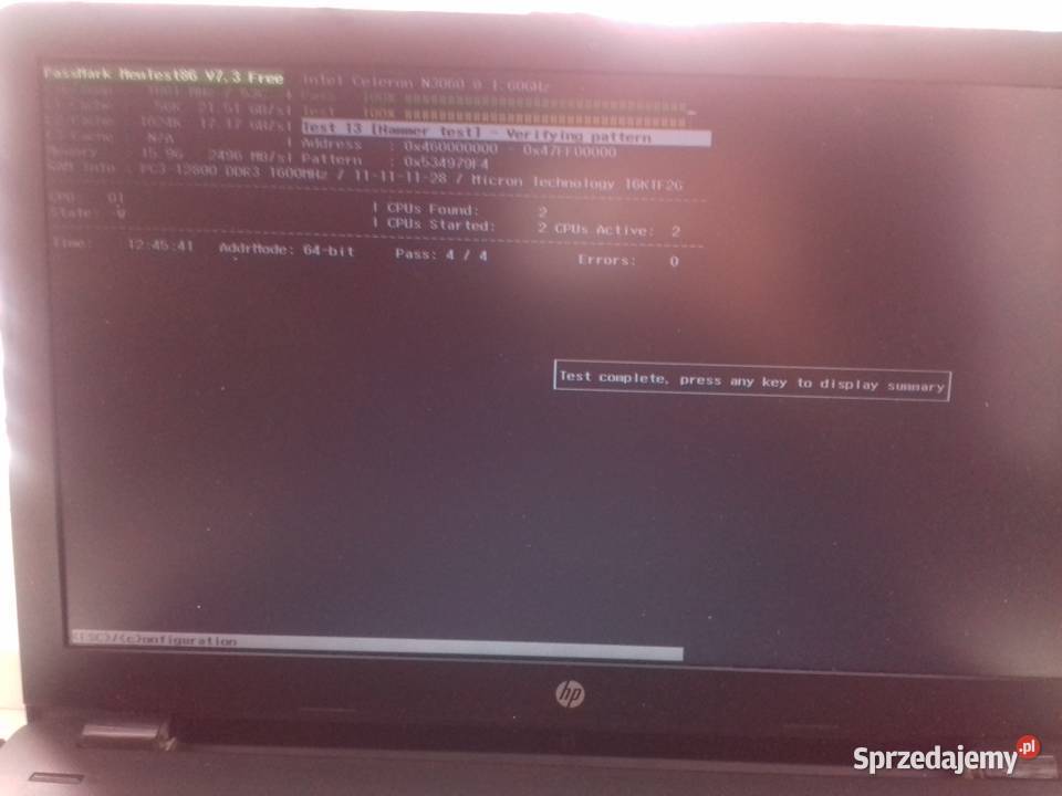 Micron DDR3 16GB PC3L12800S SODIMM 135V Bydgoszcz