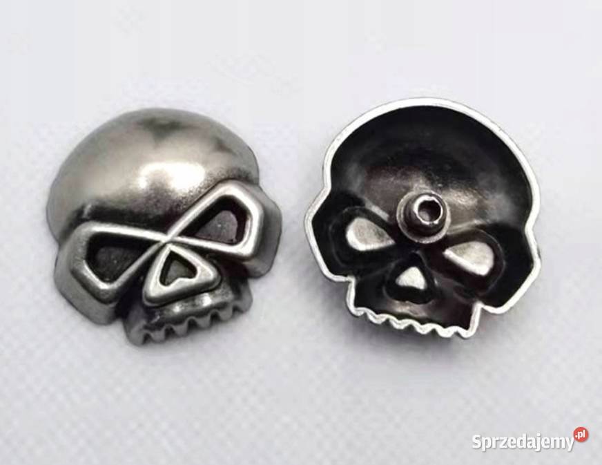 MINI CZASZKA OZDOBA DO PASKA SKÓRY PIÓRNIKA śląskie Sosnowiec