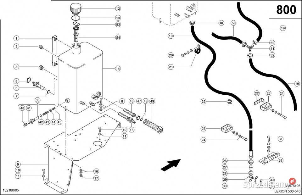 Claas Lexion 560 ZBIORNIK 0006691952 Części i osprzęt rolniczy wielkopolskie Jastrzębniki