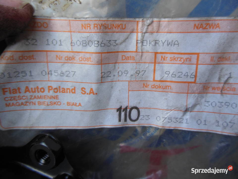 60808633 OSŁONA PASNA FIAT BRAVA Kozy