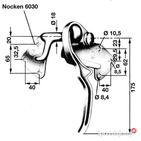 Zamknięcie burty lewe 6020168 małopolskie Kamionna