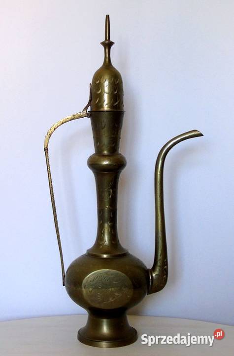 Duży orientalny dzbanek mosiężny Świnoujście sprzedam