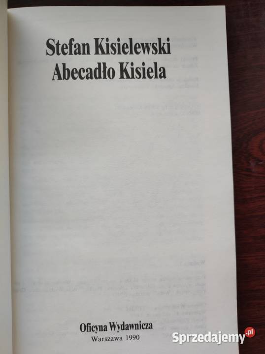 Abecadło Kisiela Stefan Kisielewski Kisiel Kultura i Rozrywka Kielce sprzedam
