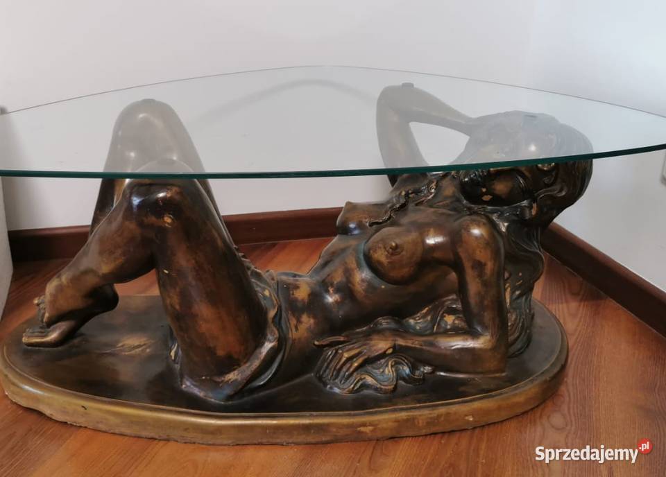 Unikatowy stolik rzeźba kobiety 41cm Piaseczno sprzedam