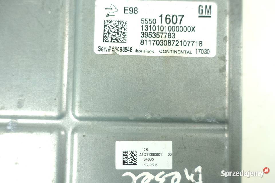 OPEL ASTRA K V STEROWNIK SILNIKA 55501607 Przemęt