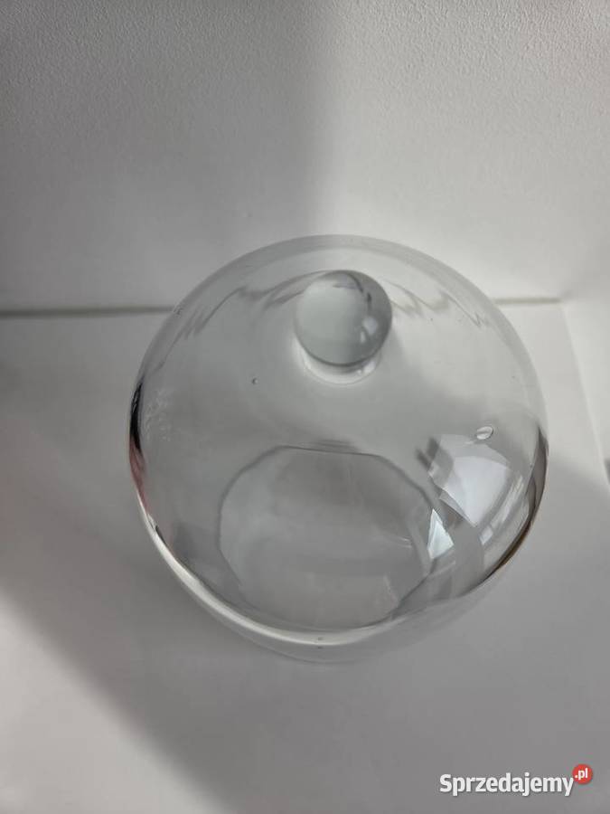 Szklany przezroczysty klosz kopuła