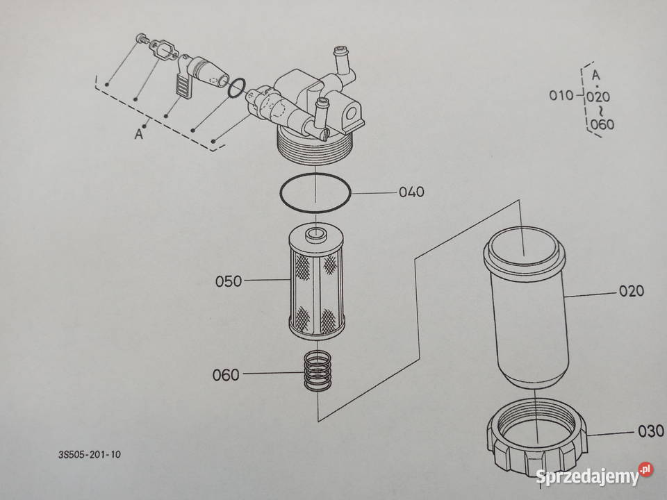 Obudowa filtra paliwa Kubota 1g31143580 iseki Łańcut sprzedam