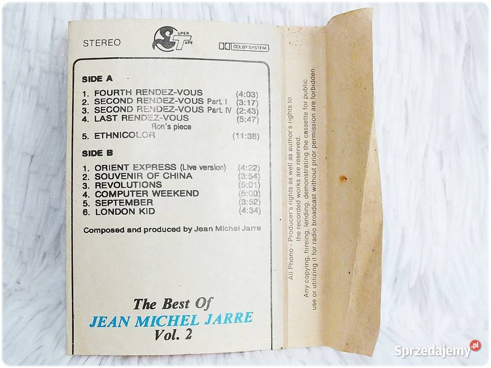 Kaseta magnetofonowa The Best of Jean Michel kaseta Żary