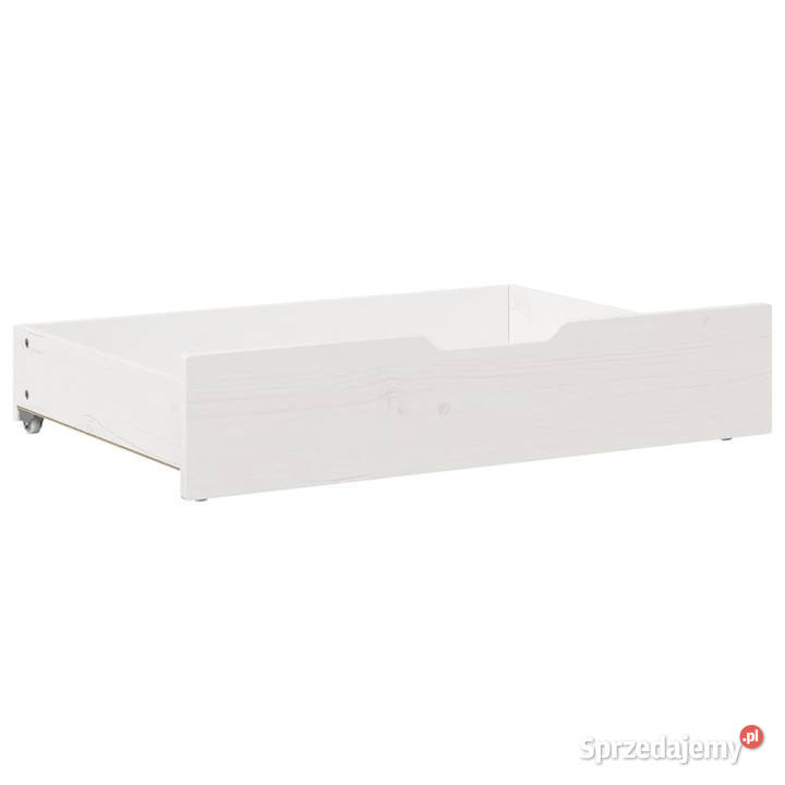 Szuflady pod łóżko 2 białe 85x55x16 drewno Warszawa