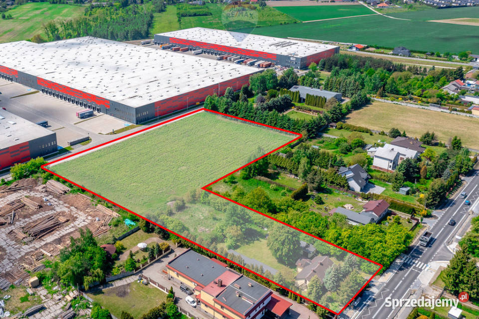 Widzew 139 ha pod usługi domy media MPZP 80m Grunty i działki Łódź