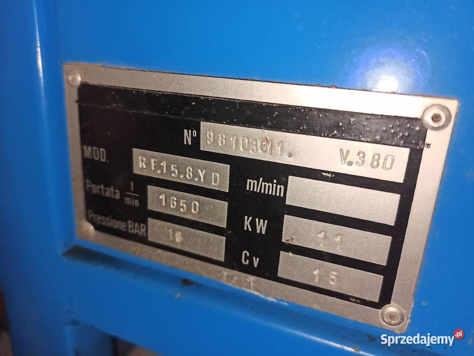 Kompresor śrubowy sprężarka Mark RF15 zbiornik Przeworsk