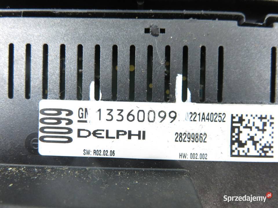 PANEL RADIA KLIMATRONIK OPEL MERIVA B 13362778 osobowe sprzedam