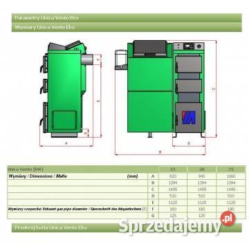 Piec Moderator Unica Vento 25kW Hajnówka Łęg sprzedam