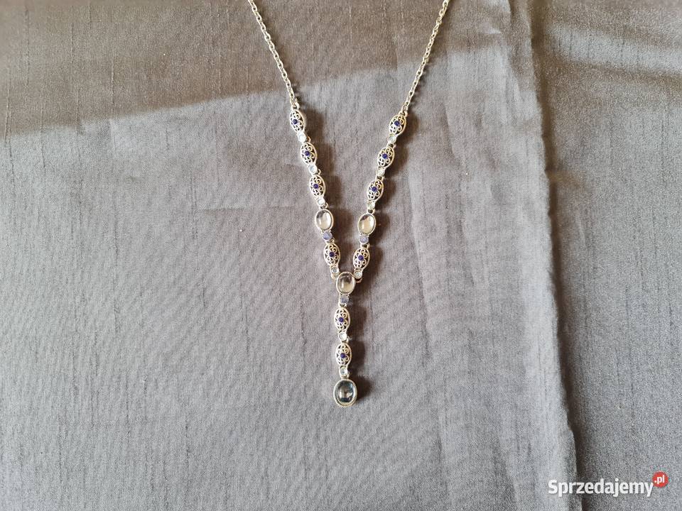 Biżuteria z okresu PRLu Naszyjnik z kamykami Warszawa sprzedam